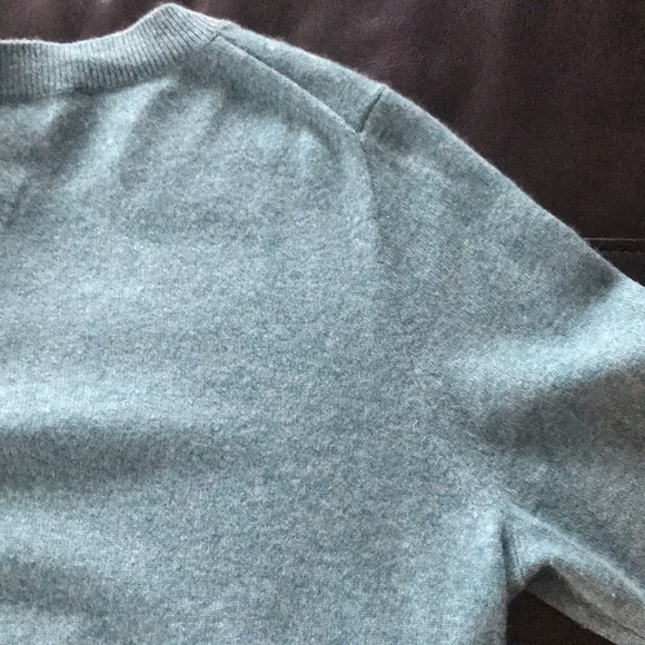 J. Crew  Heather Blue 100% Cashmere Sweater XL - Picture 10 of 12